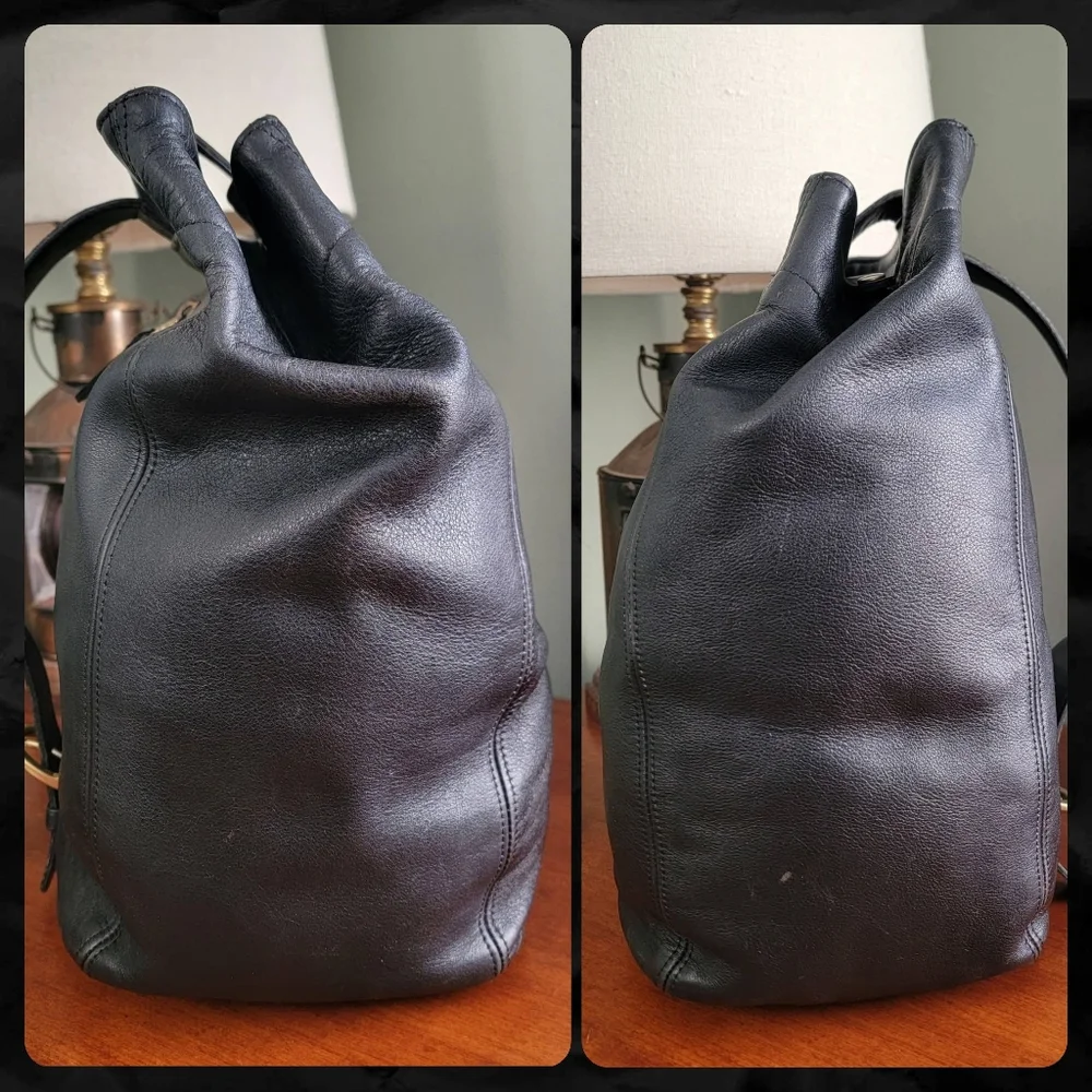 Coach 4160 Soho Sling Backpack Black Leather Vintage Y2K